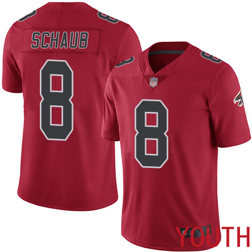 Atlanta Falcons Limited Red Youth Matt Schaub Jersey NFL Football #8 Rush Vapor Untouchable